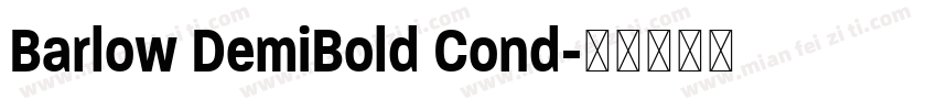 Barlow DemiBold Cond字体转换